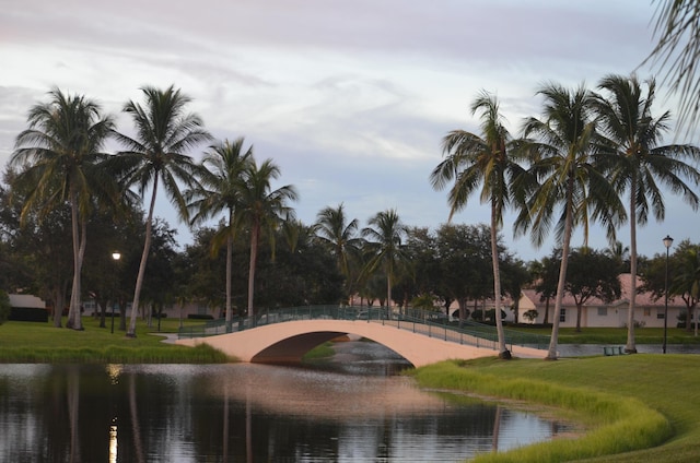 view of water feature