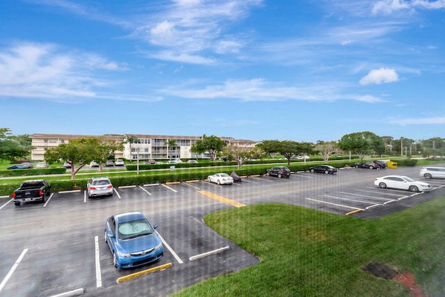 view of uncovered parking lot