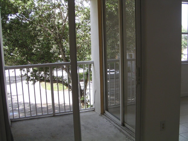 view of balcony