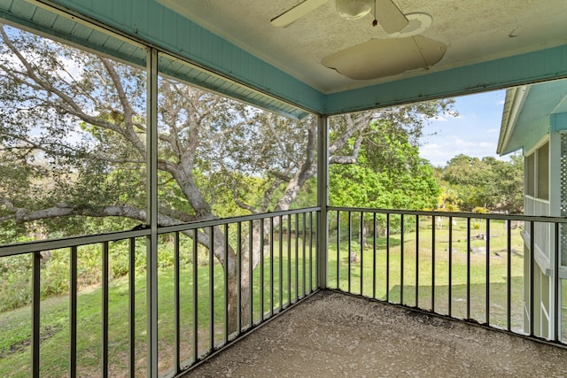 1820 SE Hideaway Cir Unit 1820, Port Saint Lucie, FL 34952 - balcony with a ceiling fan