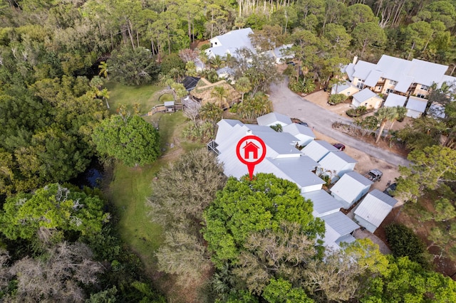 1820 SE Hideaway Cir Unit 1820, Port Saint Lucie, FL 34952 - aerial view featuring a residential view and a forest view