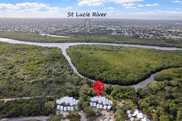 1820 SE Hideaway Cir Unit 1820, Port Saint Lucie, FL 34952 - drone / aerial view with a water view