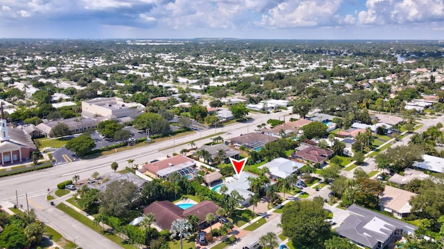 bird's eye view featuring a residential view