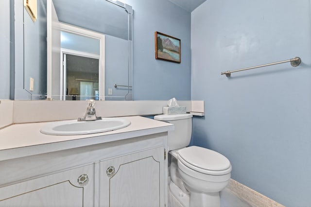 1024 Ellesmere B, Deerfield Beach, FL 33442 - bathroom with vanity and toilet