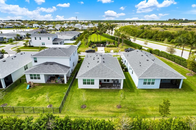 bird's eye view featuring a residential view