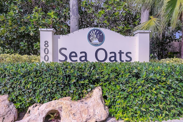 303 Sea Oats Dr Unit D, Juno Beach, FL 33408 - view of community / neighborhood sign