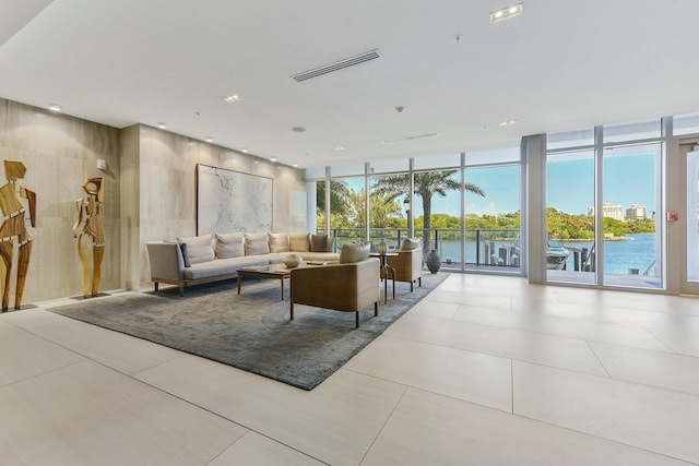 1180 N Federal Hwy Unit 1409, Fort Lauderdale, FL 33304 - common area featuring visible vents and a water view