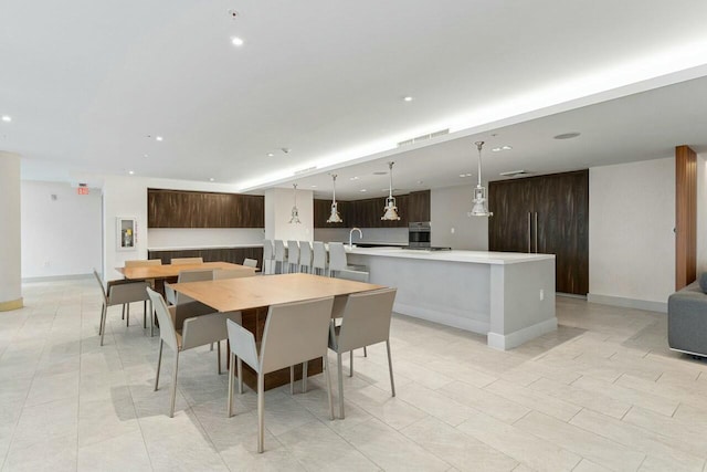 1180 N Federal Hwy Unit 1409, Fort Lauderdale, FL 33304 - dining space featuring recessed lighting and baseboards