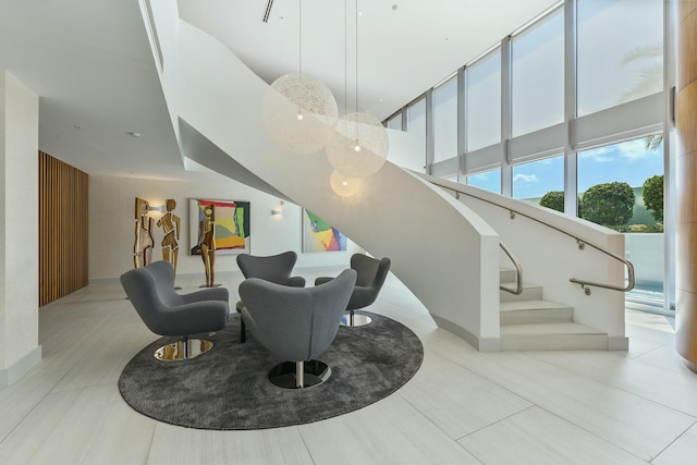 1180 N Federal Hwy Unit 1409, Fort Lauderdale, FL 33304 - lobby with stairs
