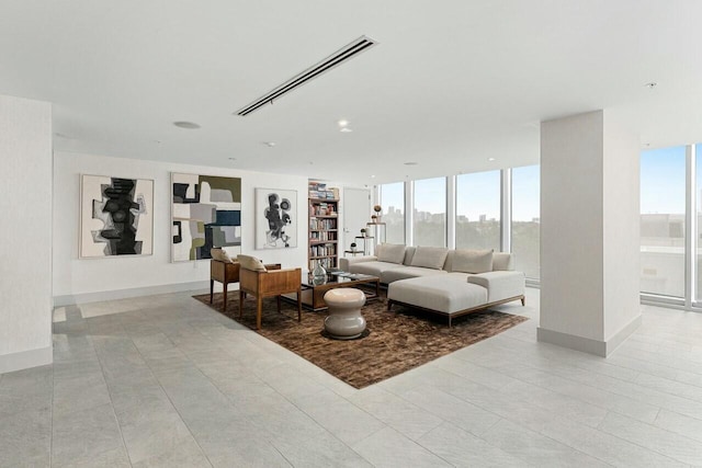 1180 N Federal Hwy Unit 1409, Fort Lauderdale, FL 33304 - living area featuring visible vents and built in shelves