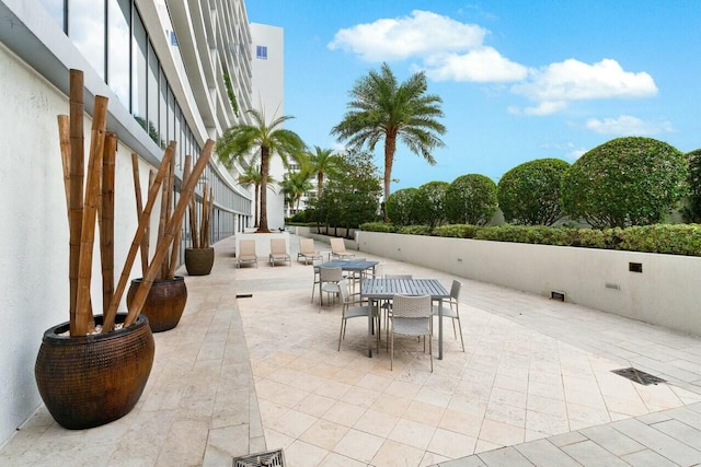 1180 N Federal Hwy Unit 1409, Fort Lauderdale, FL 33304 - view of patio / terrace with outdoor dining space and visible vents