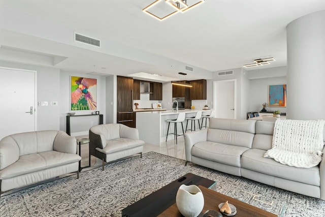 1180 N Federal Hwy Unit 1409, Fort Lauderdale, FL 33304 - living room featuring visible vents