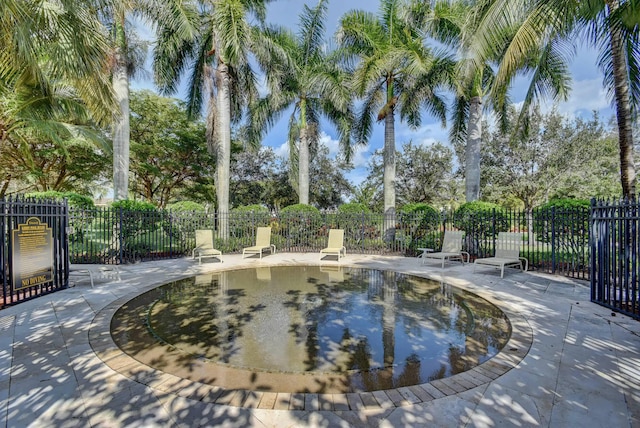 view of community featuring a patio