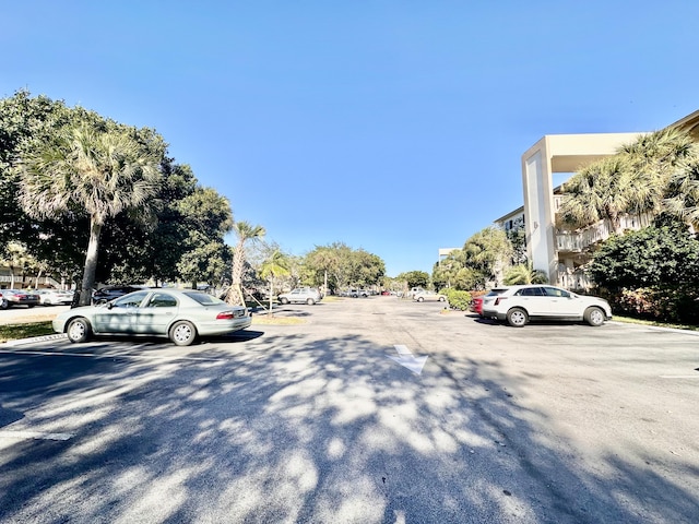 view of uncovered parking lot