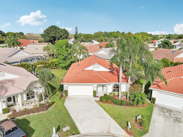 bird's eye view featuring a residential view