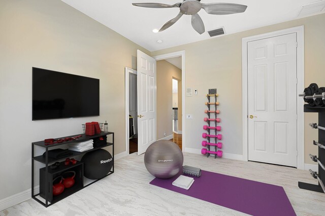 bedroom featuring recessed lighting, wood finished floors, visible vents, and baseboards