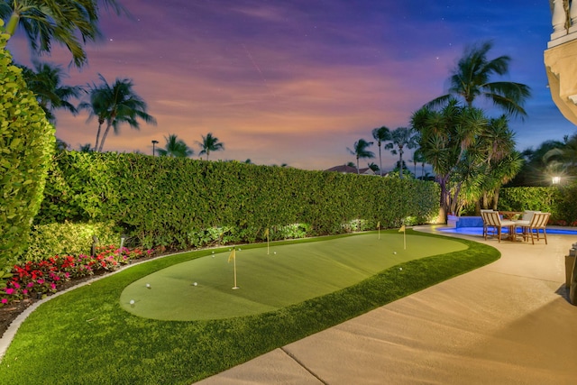 surrounding community featuring a patio area and a fenced backyard