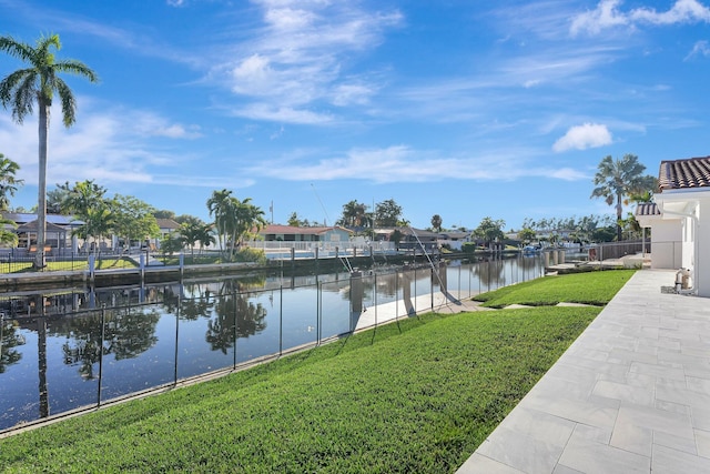 property view of water featuring a residential view