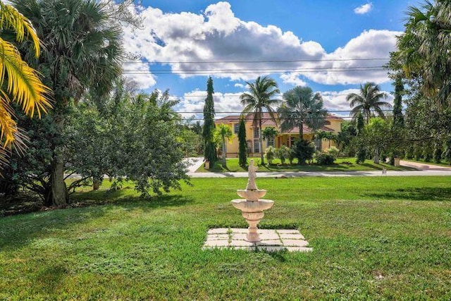 view of home's community featuring a yard