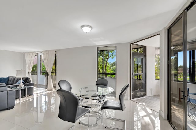 dining room with french doors