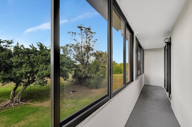 view of sunroom