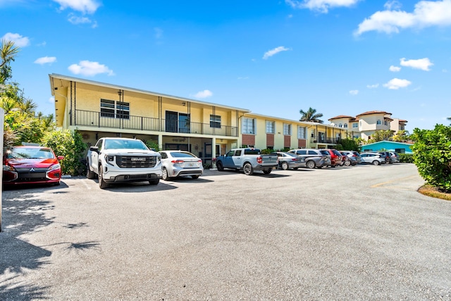 view of uncovered parking lot