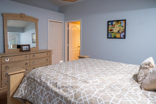 bedroom featuring a closet
