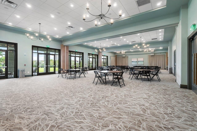 15262 Goldfinch Cir, Westlake, FL 33470 - common area with recessed lighting and a towering ceiling