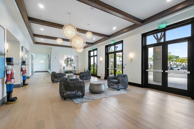 15262 Goldfinch Cir, Westlake, FL 33470 - community lobby with beamed ceiling