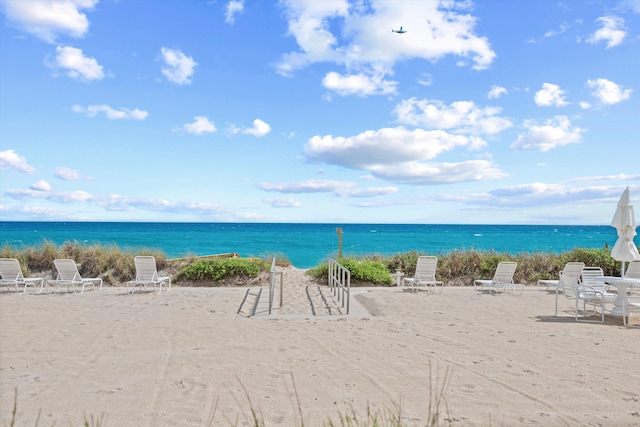 water view with a beach view