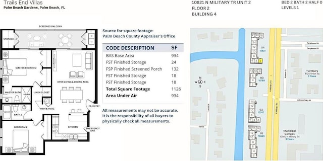 10821 N Military Trl Unit 2, Palm Beach Gardens, FL 33410 - home floor plan