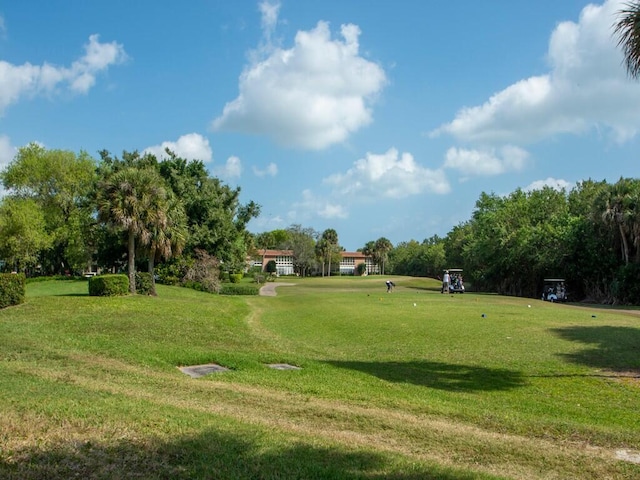 surrounding community featuring a yard