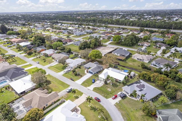 bird's eye view featuring a residential view