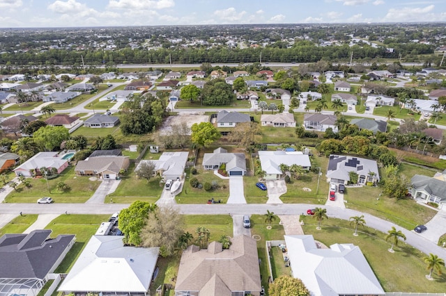 aerial view featuring a residential view