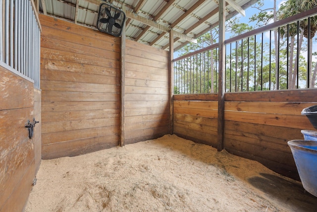 view of horse barn