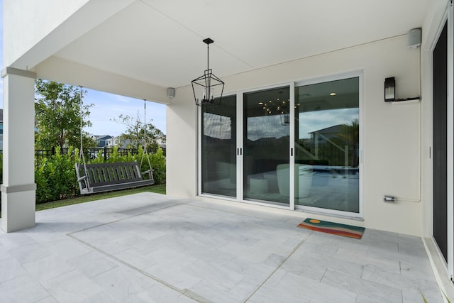 view of patio / terrace with fence