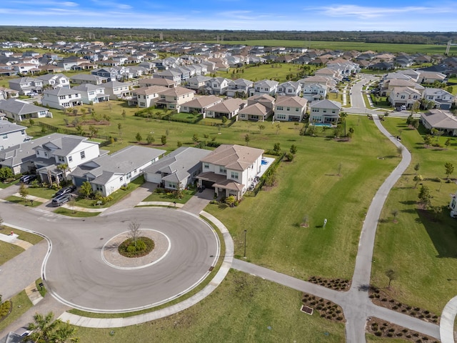 bird's eye view featuring a residential view