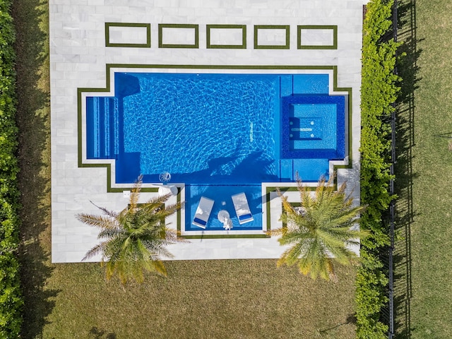 birds eye view of property