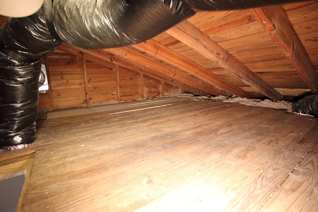 view of attic