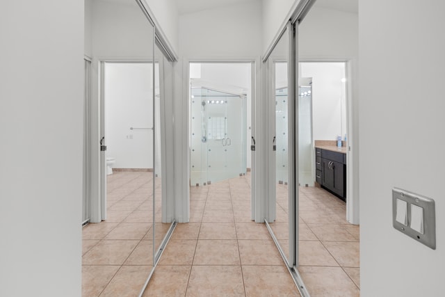 9081 Livorno St, Boynton Beach, FL 33472 - hallway featuring light tile patterned flooring
