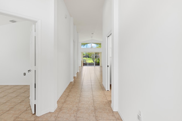 9081 Livorno St, Boynton Beach, FL 33472 - hall featuring light tile patterned flooring and baseboards