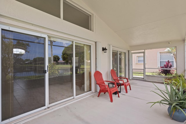 9081 Livorno St, Boynton Beach, FL 33472 - sunroom featuring lofted ceiling
