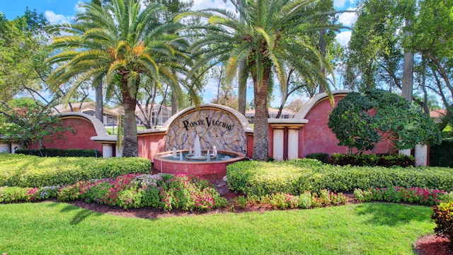 9081 Livorno St, Boynton Beach, FL 33472 - community sign featuring a lawn