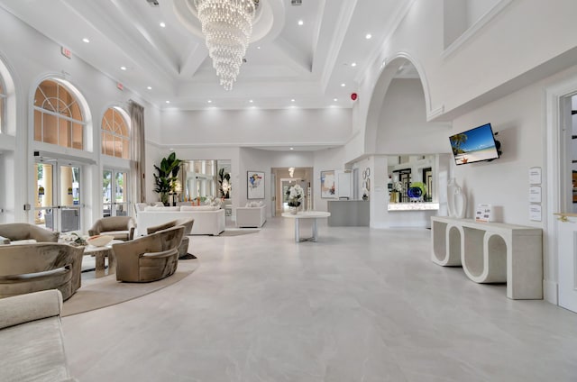 9081 Livorno St, Boynton Beach, FL 33472 - community lobby with a high ceiling and recessed lighting