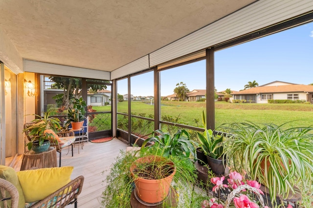 view of sunroom / solarium