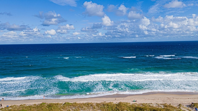 water view featuring a view of the beach