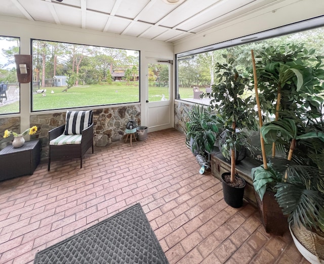 view of sunroom / solarium