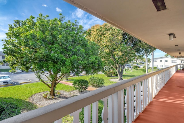 view of balcony