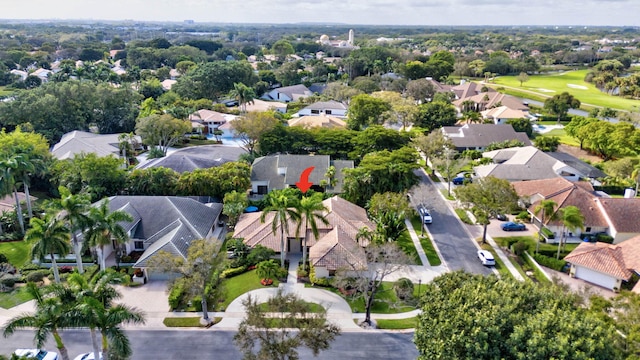 drone / aerial view featuring a residential view