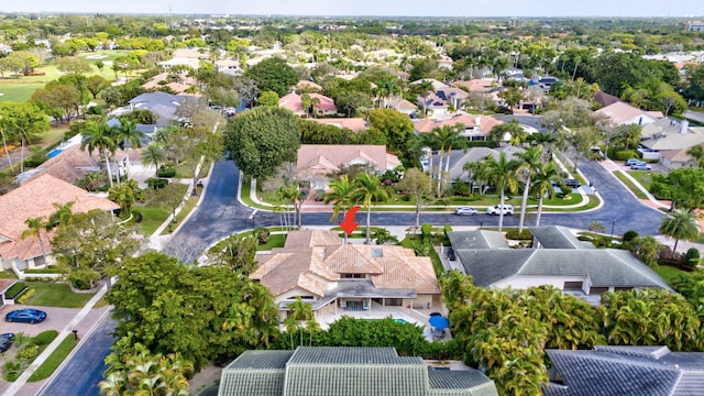 drone / aerial view featuring a residential view